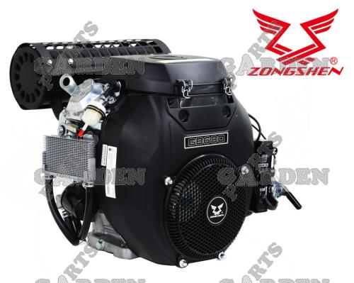 # MOTOR ZONGSHEN GB680 680cc 22 TWIN vodoravan pogonski vratilom promjera 25,4 mm (bez mogućnosti dodatnih popusta) 